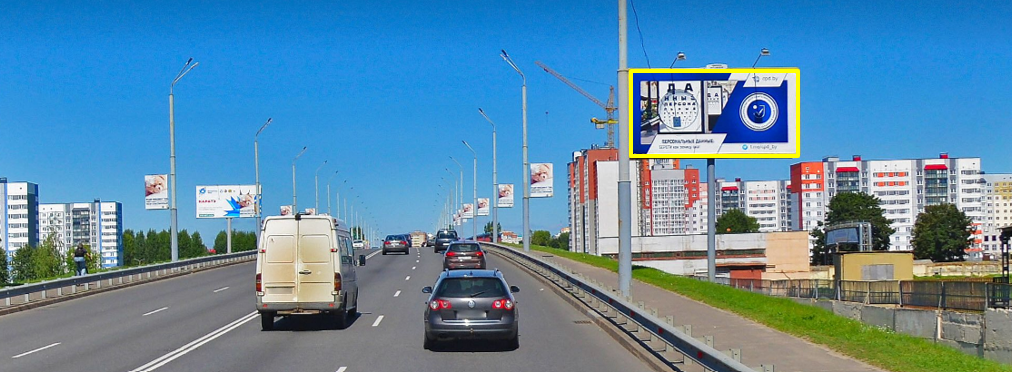 Могилев, Ленинская ул. (р-н путепровода, з-да "Металлургический") Конструкция №2. сторона A. Изображение 0.