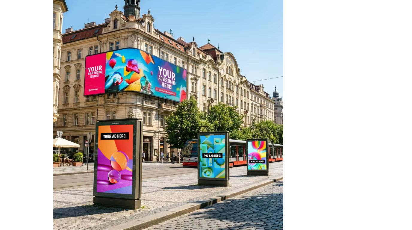 Разнообразные форматы рекламоносителей