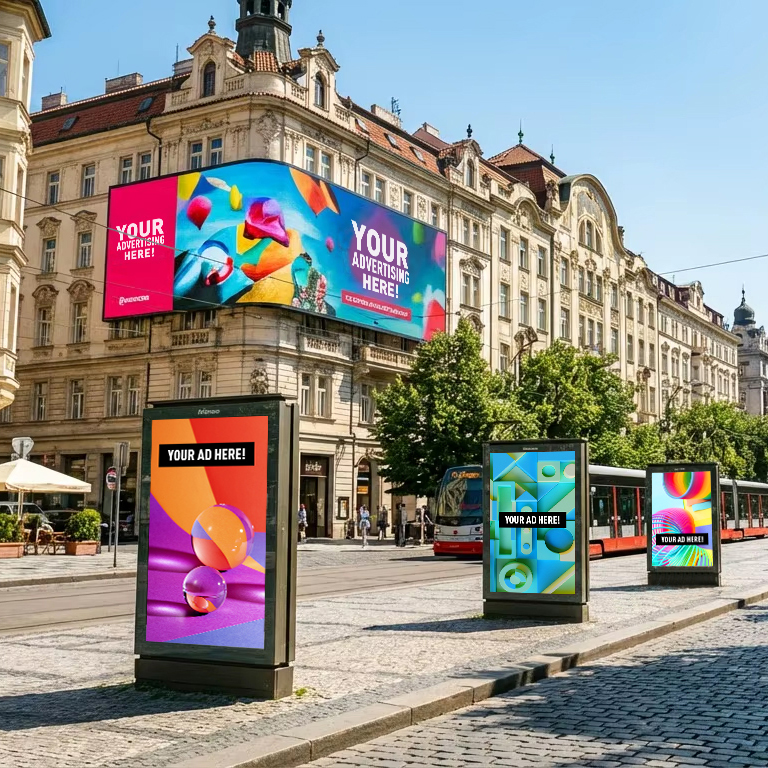 Разнообразные форматы рекламоносителей